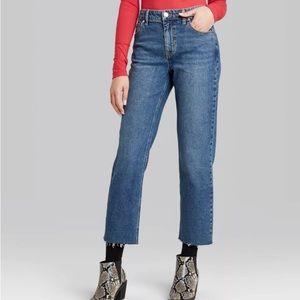 Wild Fable High Rise Straight Ankle Jeans